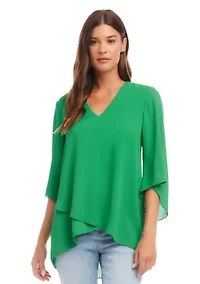 Petite Bracelet Sleeve Asymmetric Top