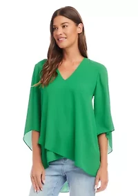 Petite Bracelet Sleeve Asymmetric Top