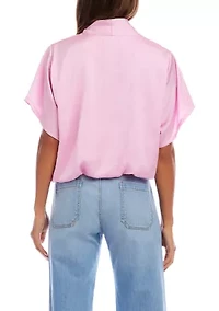 Women's Short Sleeve V-Neck Top