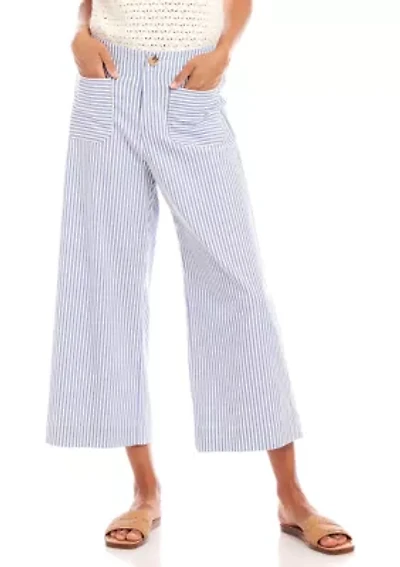 Women's Stripe Cropped Pants