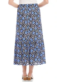 Petite Front Slit Midi Skirt