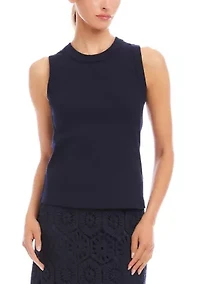 Women's Ribbed Crewneck Tank Top