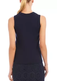 Women's Ribbed Crewneck Tank Top