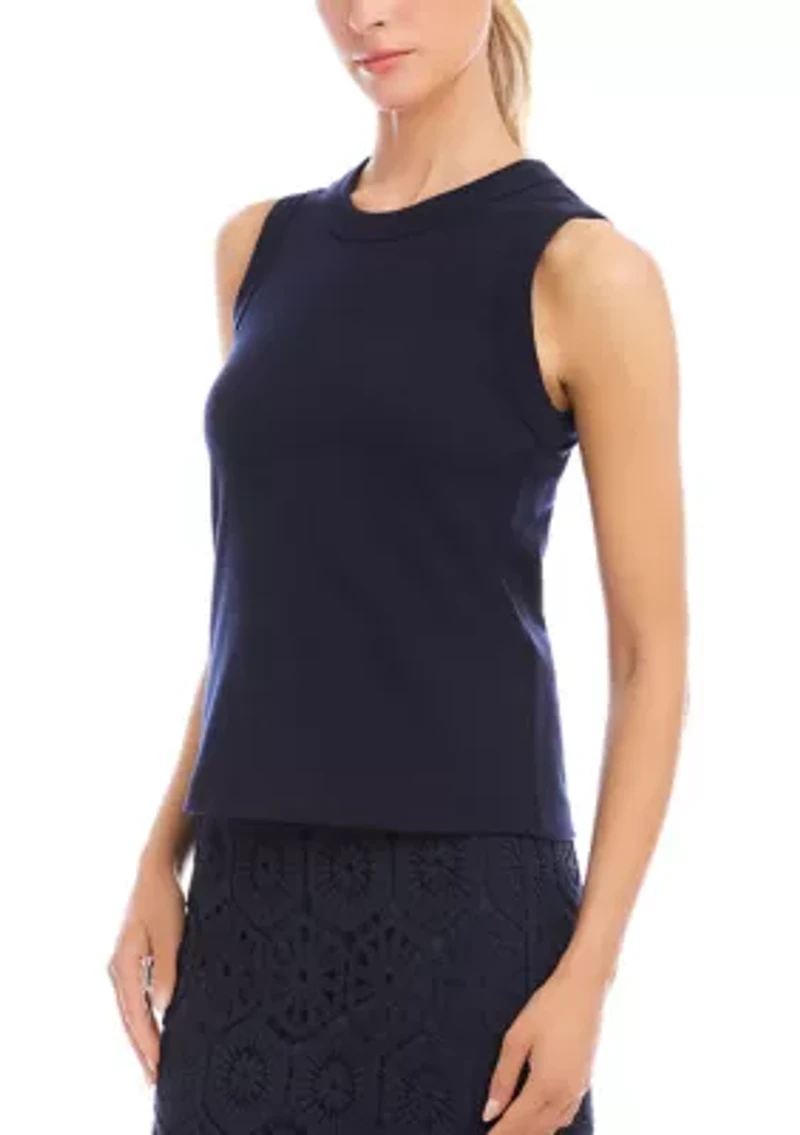 Women's Ribbed Crewneck Tank Top