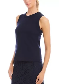 Women's Ribbed Crewneck Tank Top