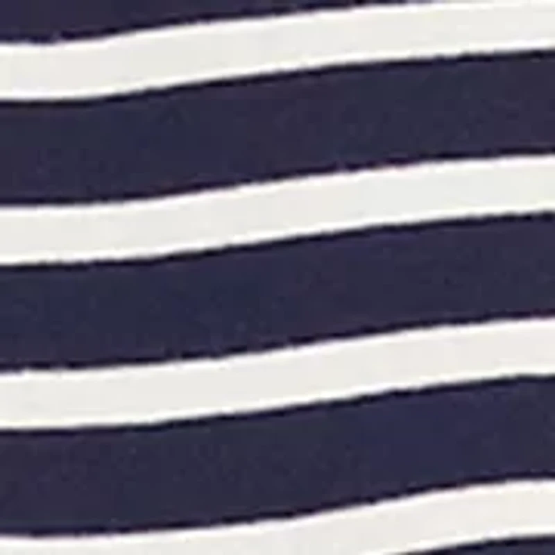 Petite Stripe Short Sleeve Top