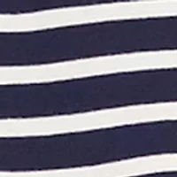 Petite Stripe Short Sleeve Top