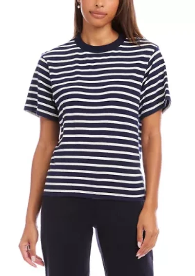 Women's Stripe Short Sleeve Top