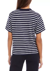 Women's Stripe Short Sleeve Top