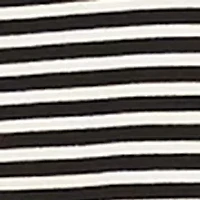 Women's Long Sleeve Stripe Double Layer Side-Slit Top