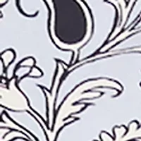 Women's Long Sleeve Paisley Printed Puff Top