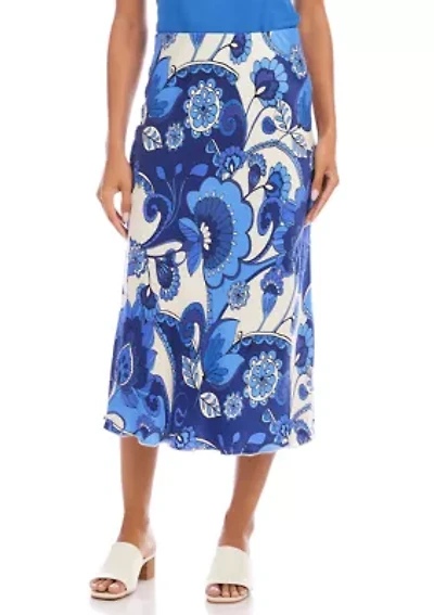 Women's Bias Cut Midi Skirt