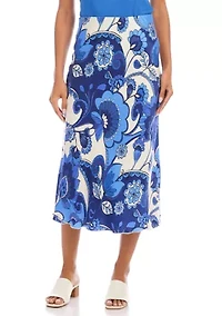 Women's Bias Cut Midi Skirt