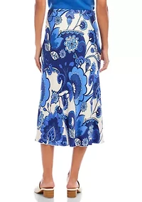Women's Bias Cut Midi Skirt