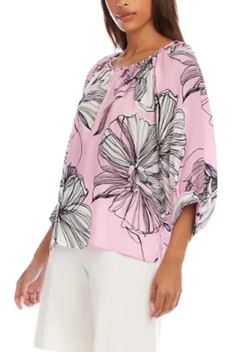 Women's Blouson Sleeve Top