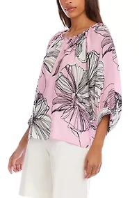 Women's Blouson Sleeve Top