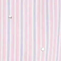 Women's Stripe Blouson Sleeve Embellished Tie-Front Top