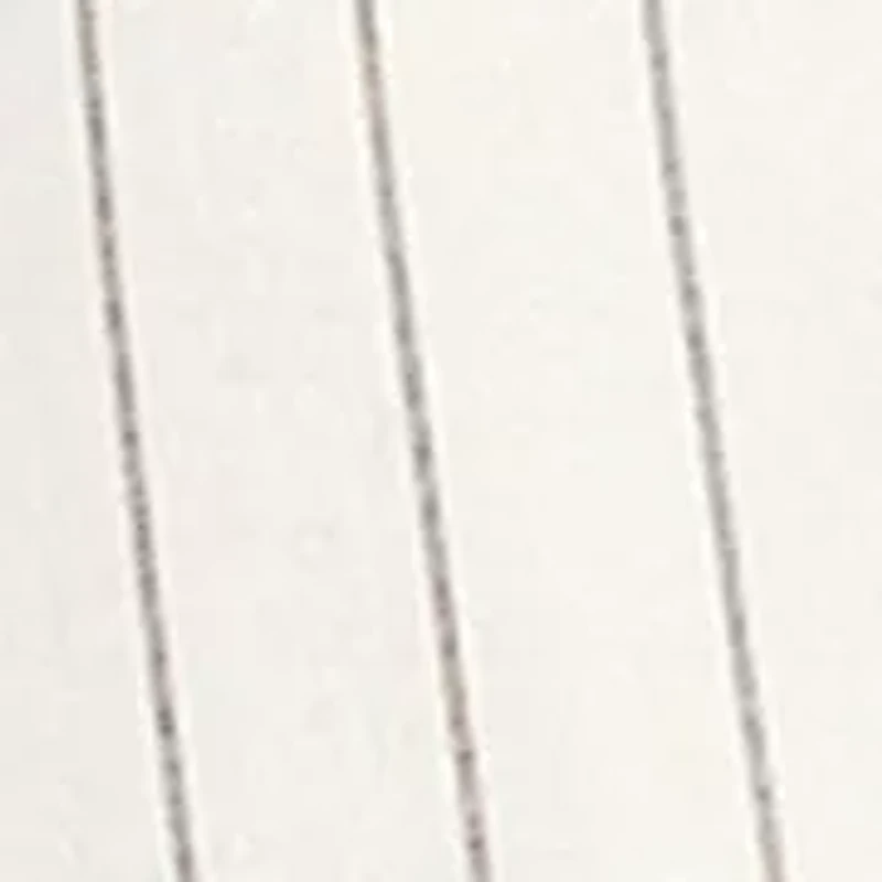 Women's Linen Blend Stripe Flare Sleeve Tie-Front Top