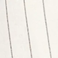 Women's Linen Blend Stripe Flare Sleeve Tie-Front Top