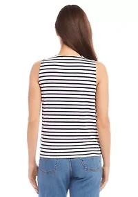 Petite Layered Drape Front Top