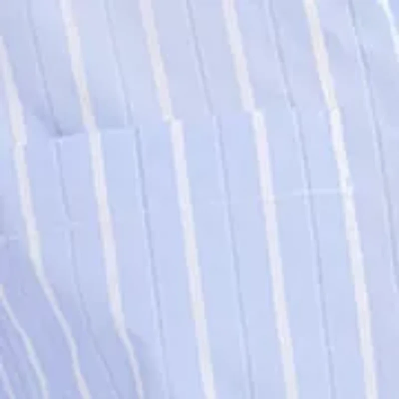 Women's Striped Faux Wrap Shirtdress