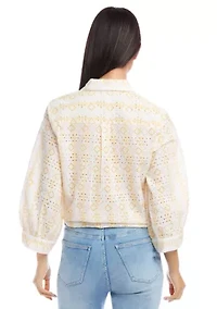 Petite Tie Front Top