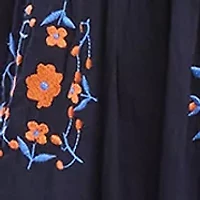 Plus Embroidered Lace Trim Dress