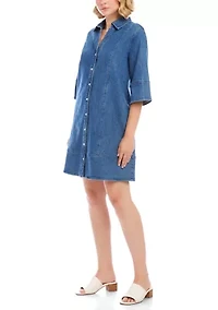 Women's Flare Sleeve Shirtdress