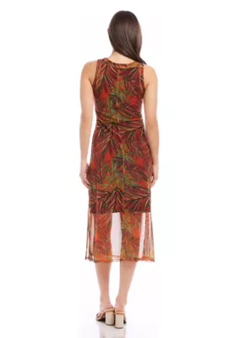Petite Scoop Neck Midi Dress