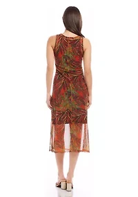Petite Scoop Neck Midi Dress