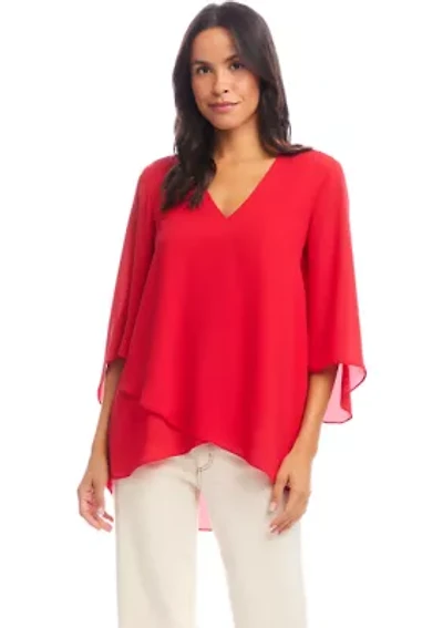 Petite Bracelet Sleeve Asymmetric Top