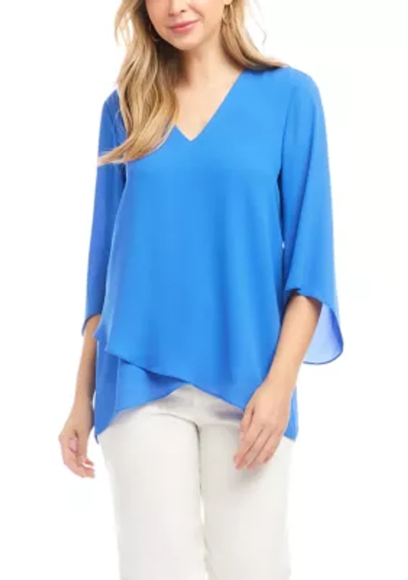 Women's Bracelet Sleeve Asymmetric Top