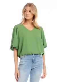 Petite Puff Sleeve Top