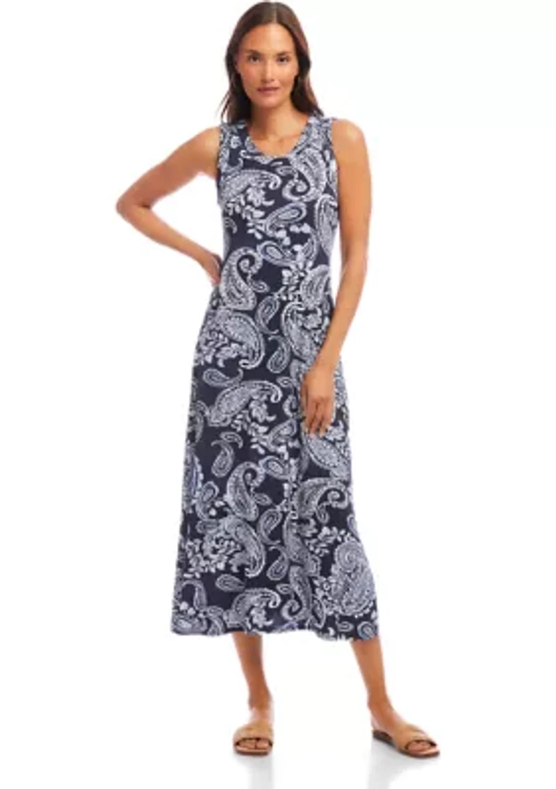 Petite Sleeveless Midi Dress