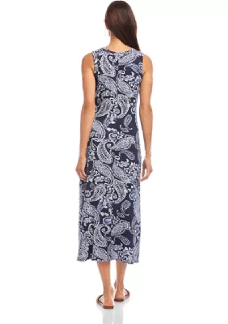 Petite Sleeveless Midi Dress