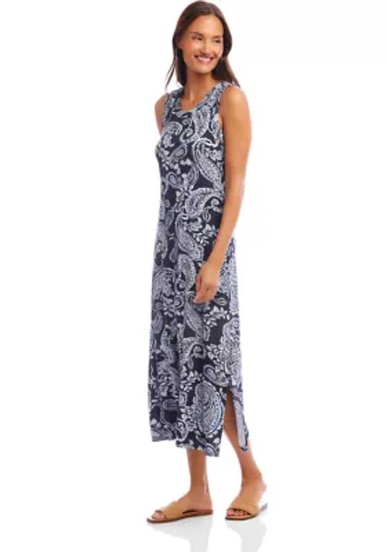 Petite Sleeveless Midi Dress