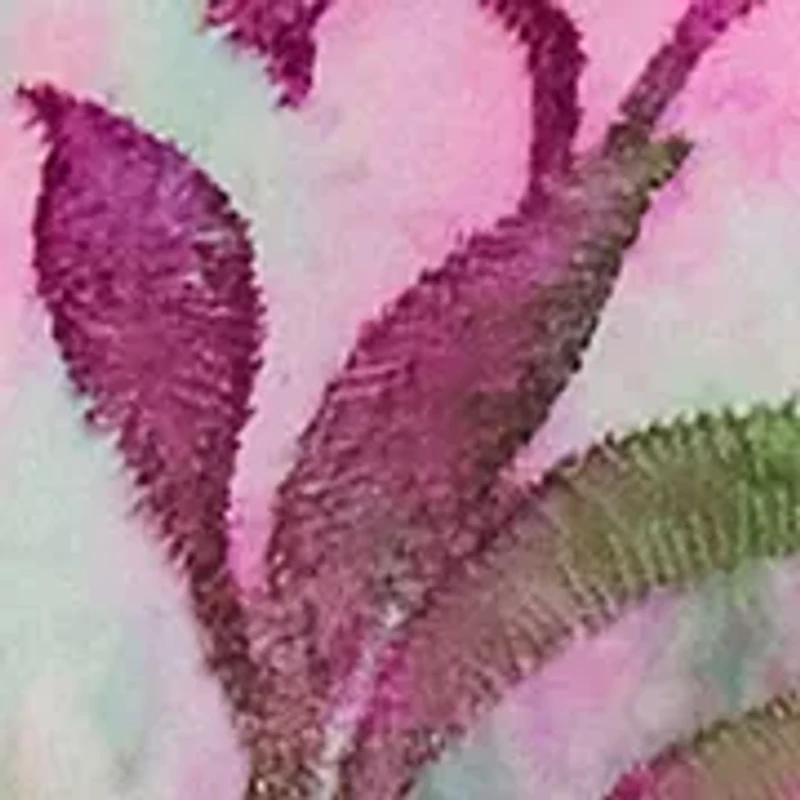 Plus Tie Dye Burnout Shirttail Top
