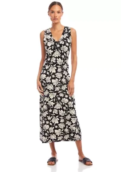 Women's Sleeveless V-Neck Midi Dress