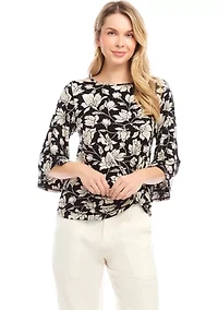 Petite Flare Sleeve Pick Up Top