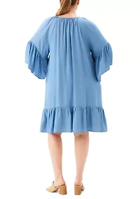 Plus Ruffle Hem Dress