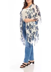 Plus Open Front Kimono