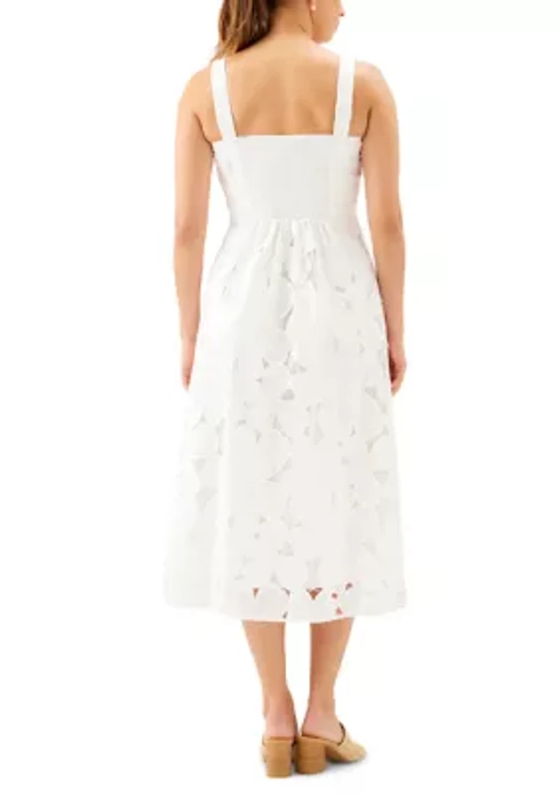 Women's Embroidered Cut-Out Sundress