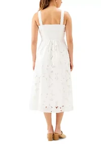 Women's Embroidered Cut-Out Sundress