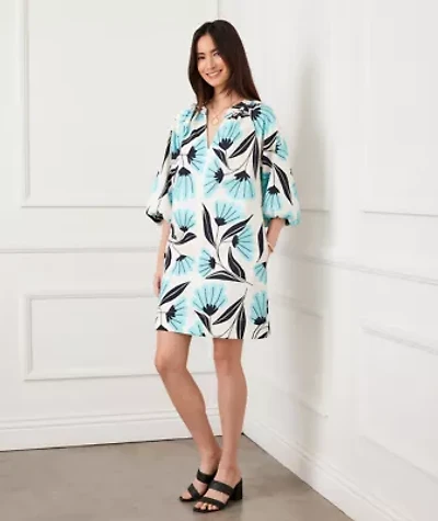 Women's Puff Sleeve Peasant Dress