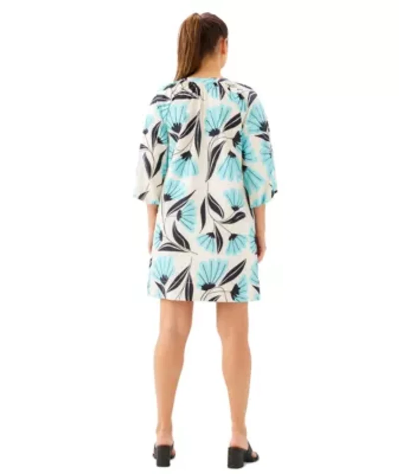 Women's Puff Sleeve Peasant Dress