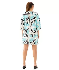 Women's Puff Sleeve Peasant Dress