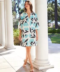 Women's Puff Sleeve Peasant Dress