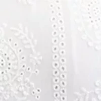 Plus Embroidered Puff Sleeve Dress