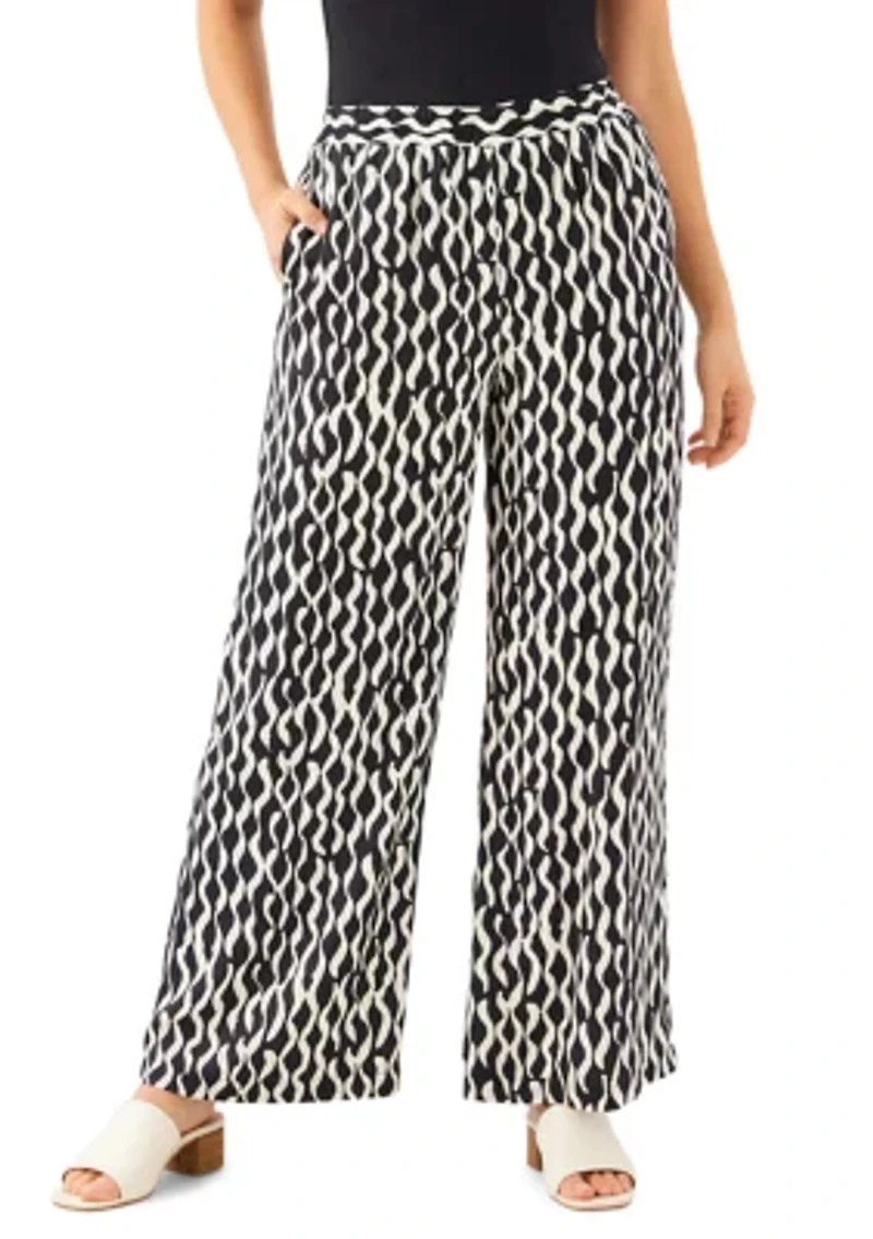 Women's Satin Wide-Leg Pants