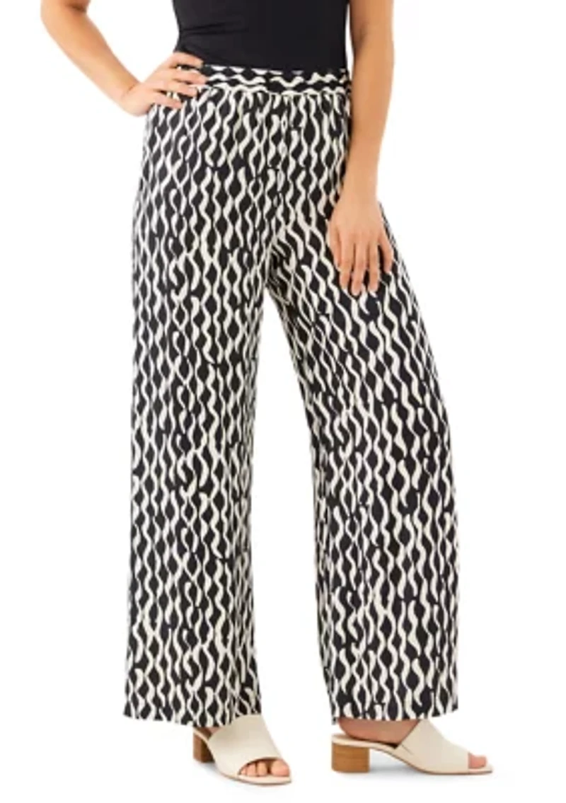 Women's Satin Wide-Leg Pants